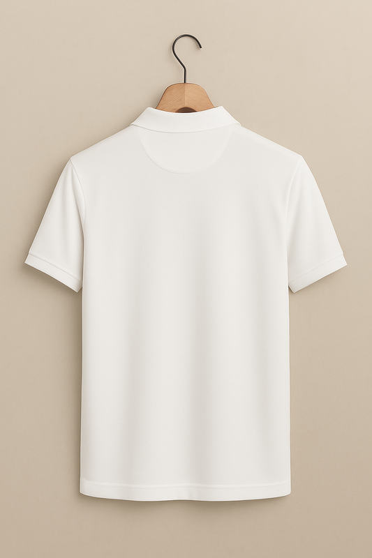 ZARA White Polo T-Shirt – Classic Style, Everyday Comfort