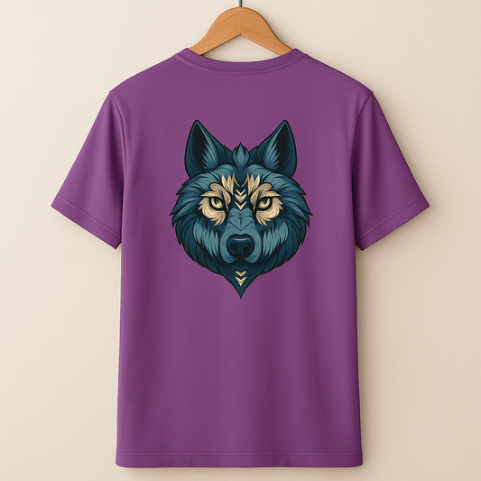 Calvin Klein–inspired purple T-shirt